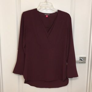 Vince Camuto Double Surplice Neck Tunic